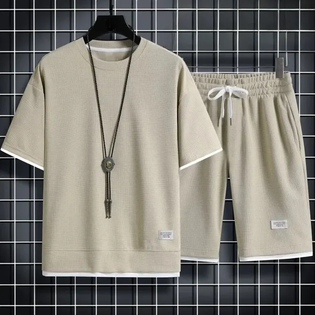 Waffle suit [khaki]]