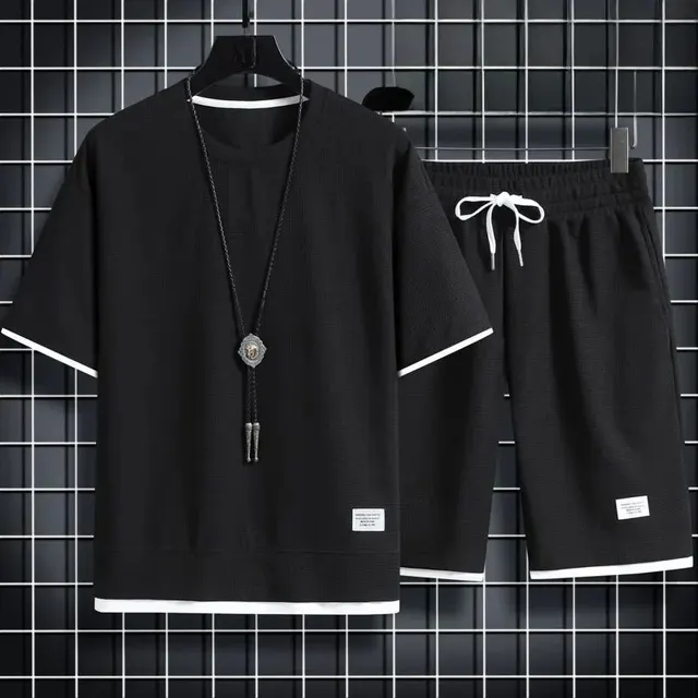 Waffle suit [black]]